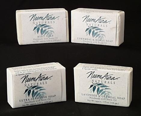 Neem Aura Handmade Soap Mint - 12 x 3.30 ozs.