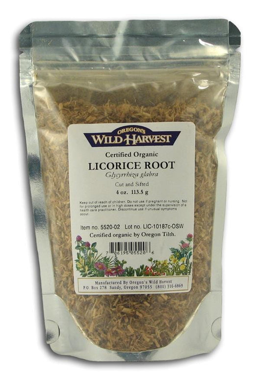 Oregon's Wild Harvest Licorice Root Cut & Sifted Organic - 4 ozs.