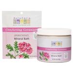 Aura Cacia Comforting Geranium Aromatherapy Mineral Bath 16 oz. jar
