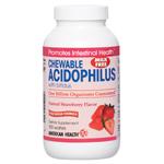 American Health Probiotics Chewable Acidophilus with Bifidus Strawberry 100 wafers