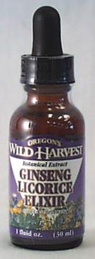 Oregon's Wild Harvest Ginseng Licorice Elixer - 1 oz.