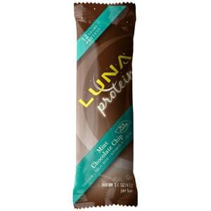 Luna Bar Protein Bar, Mint Chocolate Chip - 12 x 1.6 ozs.