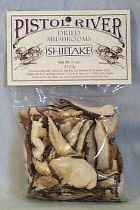 Pistol River Shiitake Mushrooms Dried - 12 x .75 ozs.