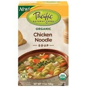 Pacific Foods Chicken Noodle Soup, Organic - 12 x 17.6 ozs.