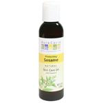Aura Cacia Sesame Skin Care Oil Organic 4 oz. bottle