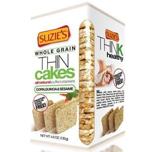 Suzie's Thin Cakes, Corn, Quinoa & Sesame - 12 x 4.5 ozs.