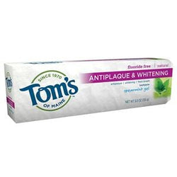 Tom's of Maine Toothpaste, Antiplaque & Whitening, Spearmint Gel - 4.7 ozs.