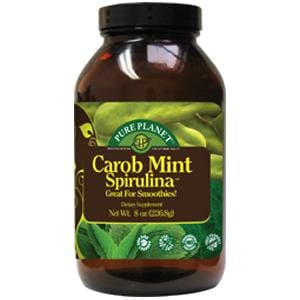 Pure Planet Spirulina, Carob Mint - 8 oz. Powder