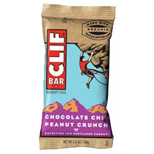 Clif Bar Chocolate Chip Peanut Crunch Bar - 12 x 2.4 ozs.