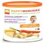 Happy Family Munchies Cheddar Cheese w/ Carrot Baked Organic Cheese & Veggie Snacks 1.63 oz