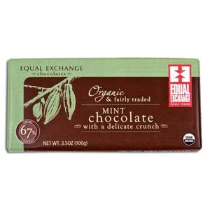 Equal Exchange Chocolate Bar, Mint, Organic - 3.5 ozs.
