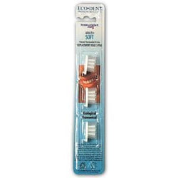 Eco-Dent Brushhead REFILL (pk of 3) SOFT - 6 x 1 pk.