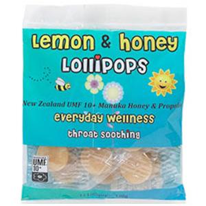 Comvita Children's Lemon & Honey Lollipops - 12 ct.