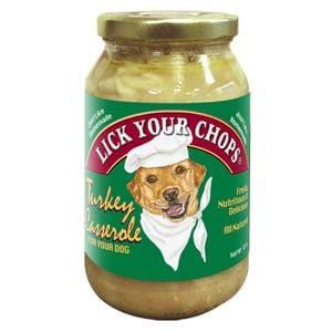 Lick Your Chops Dog Food, in Jar, Turkey Casserole - 15 ozs.
