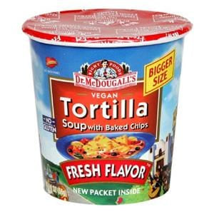 Dr. McDougall's Right Foods Big Soup Cups, Tortilla, Gluten Free - 6 x 2.0 ozs.