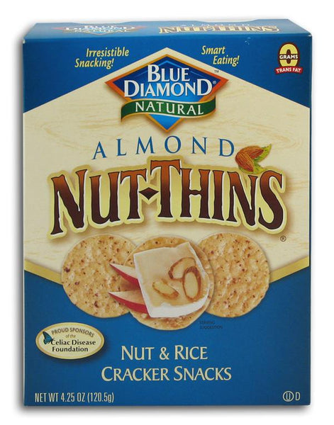 Blue Diamond Almond Nut Thins - 3 x 4.25 ozs.