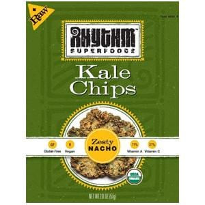 Rhythm Superfoods Kale Chips, Zesty Nacho, Organic - 12 x 2 ozs.