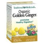 Traditional Medicinals Organic Tea Golden Ginger 16 ct