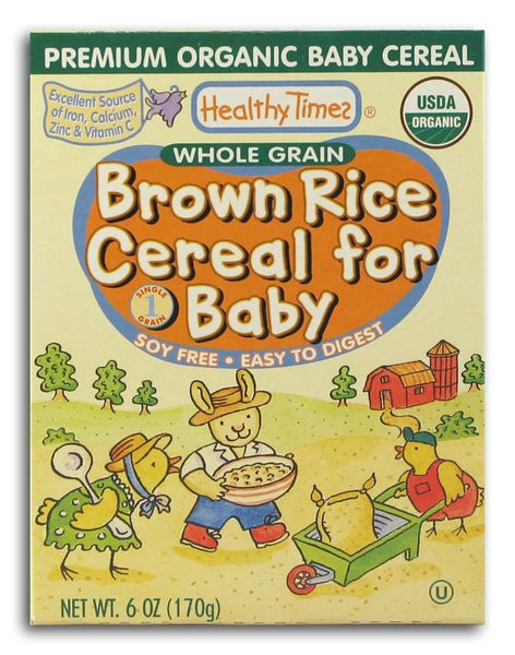 Healthy Times Brown Rice Cereal Organic - 6 ozs.