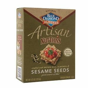 Blue Diamond Artisan Nut Thins, Sesame Seed - 12 x 4.25 oz