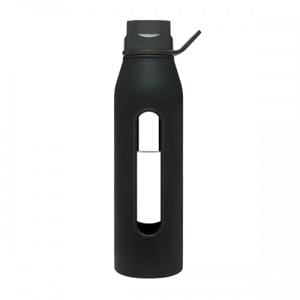 Takeya Glass Water Bottle, Black - 22 ozs.