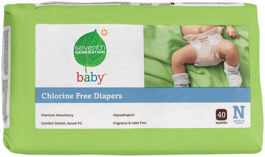 Seventh Generation Baby Diapers Newborn (up to 10 lbs) - 36 ct.