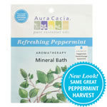 Aura Cacia Refreshing Peppermint Aromatherapy Mineral Bath 2.5 oz.