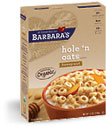 Barbara's Bakery Hole N Oats Honey Nut Organic - 3 x 10 ozs.