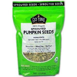 Go Raw Pumpkin Seeds, Sprouted, Organic - 6 x 1 lb.