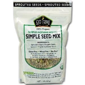 Go Raw Simple Seed Mix, Sprouted, Organic - 6 x 1 lb.