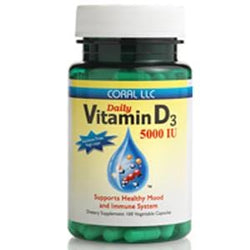 Coral LLC Vitamin D3, 5,000 IU - 100 caps