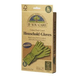If You Care Household Gloves, Cotton Flock Lined, Large - 1 pair