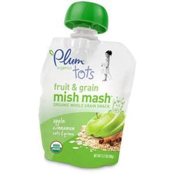 Plum Organics Tots Mish Mash, Apple Cinnamon Oat & Quinoa, Organic - 3.17 oz