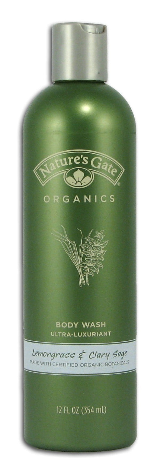 Nature's Gate Lemongrass & Clary Sage Body Wash Organic - 12 ozs.