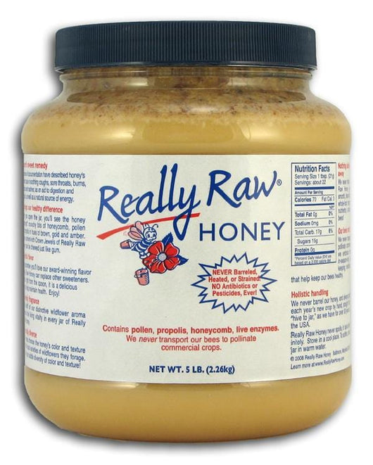 Really Raw Honey Really Raw Honey (Plastic) - 5 lbs.