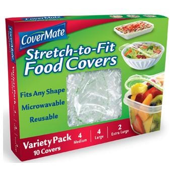 Covermate Stretch2Fit Food Covers Variety Size Pack - 10 ct.