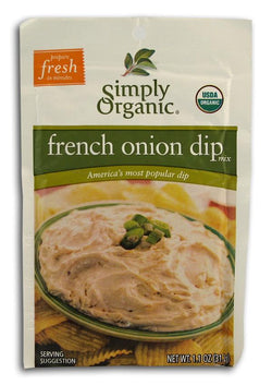 Simply Organic French Onion Dip Mix Organic - 12 x 1.1 ozs.