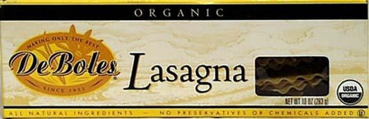 DeBoles Lasagna Organic - 12 x 10 ozs.