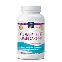 Nordic Naturals Complete Omega 3-6-9, Lemon - 120 softgels