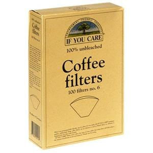 If You Care Coffee Filters, No. 6, 100% Unbleached - 12 x 100 filters