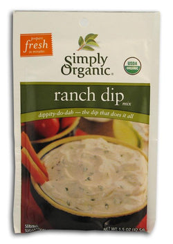 Simply Organic Ranch Dip Mix Organic - 12 x 1.5 ozs.