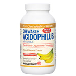 American Health Probiotics Chewable Acidophilus with Bifidus Banana 100 wafers