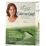 Light Mountain Hennagray Color & Conditioner for Gray Hair Red 7 oz.