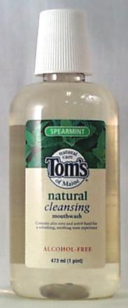 Tom's of Maine Mouthwash Spearmint Cleansing - 16 ozs.