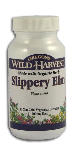 Oregon's Wild Harvest Slippery Elm 400 mg Organic - 90 veg caps