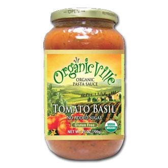 OrganicVille Pasta Sauce Tomato Basil Organic - 12 x 25 ozs.