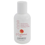 Giovanni 3inOne Grapefruit Sky Shampoo Body Wash & Bubble Bath 2 fl oz travel size