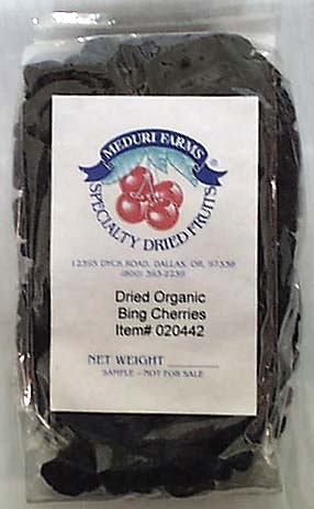 Meduri Farms Cherries, Bing, Whole Dried, Organic - 5 lbs.