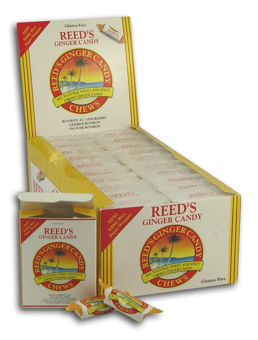 Reed's Ginger Candy Chews - 20 x 2 ozs.