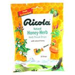 Ricola Natural Throat Drops Honey-Herb 3 oz.
